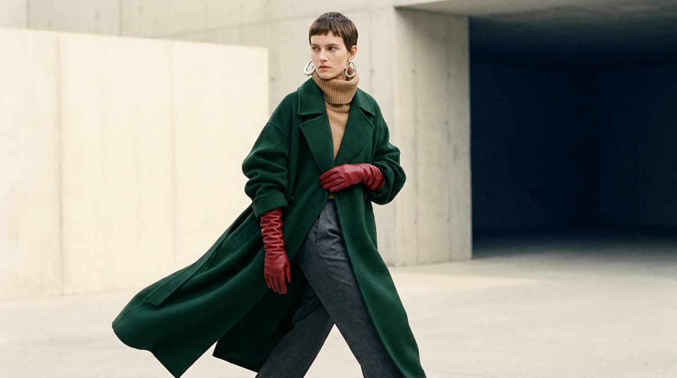 Con qué combina el verde botella: tabla y looks de invierno