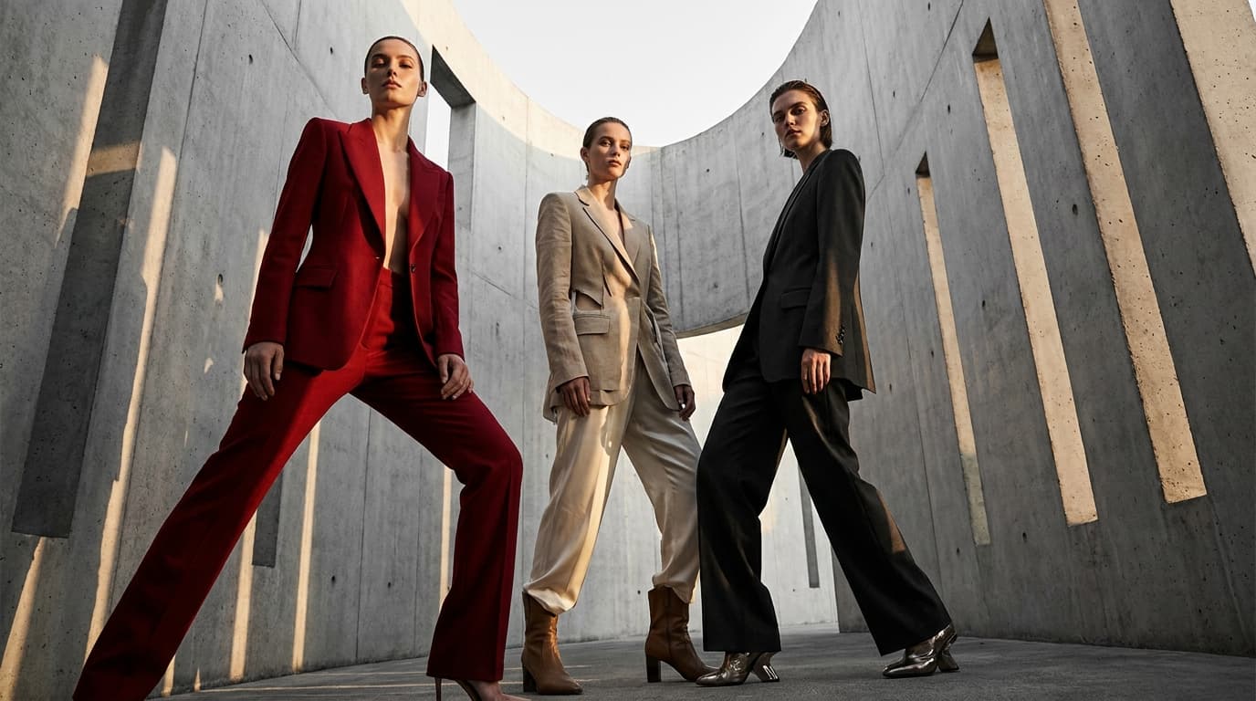 Cómo combinar un traje de chaqueta de mujer, color a color