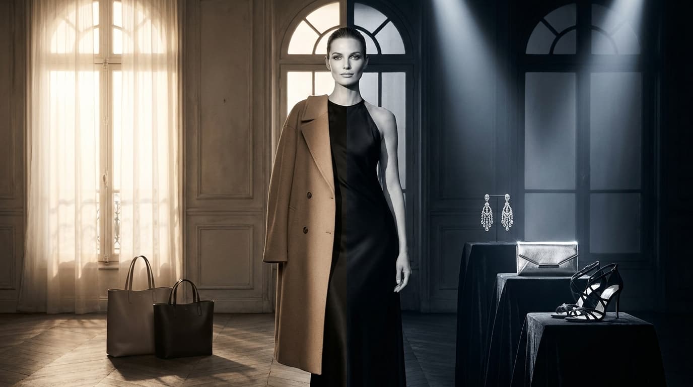 Cómo combinar un vestido negro: tabla del día a la boda
