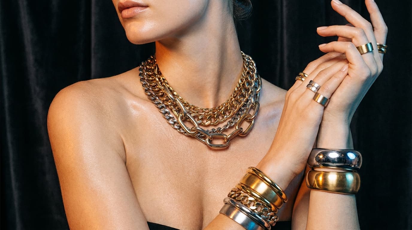 Mezclar oro y plata en joyas: cinco reglas y un mito